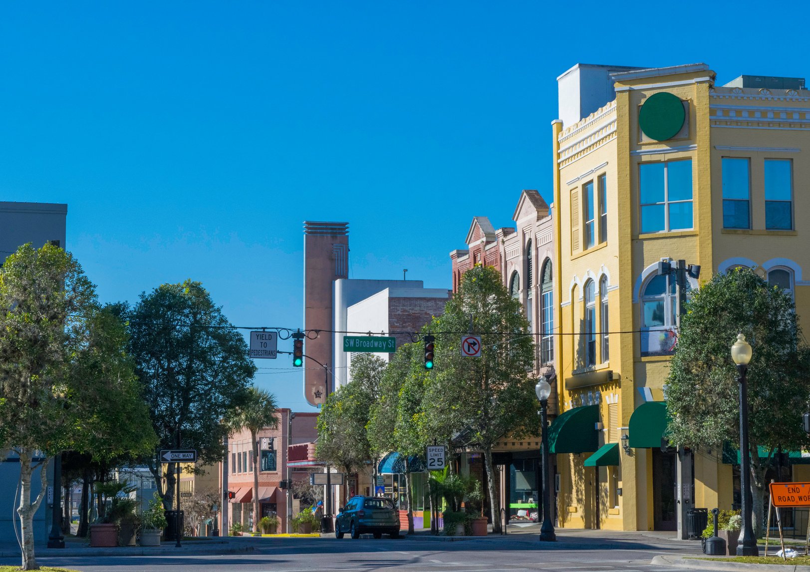 Historic Downtown Buildings in Southern USA